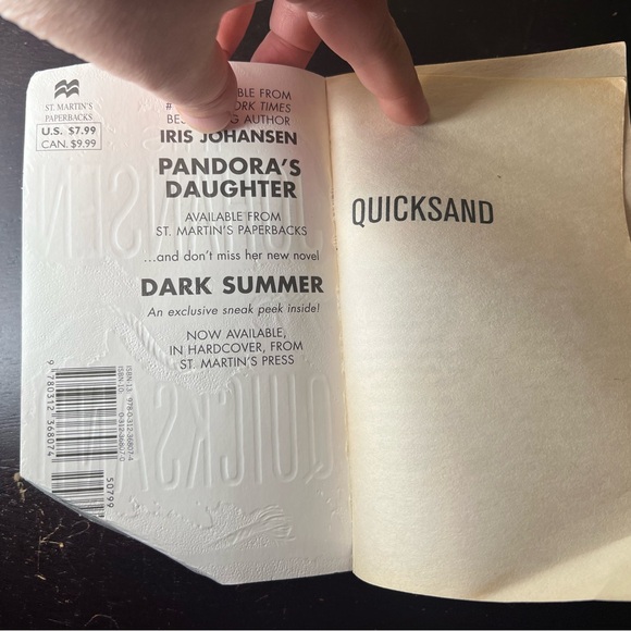 Quicksand by Iris Johansen, First Paperback Edition, Eve Duncan Forensics - Picture 6 of 8